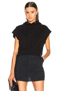 Rta Rowan Sleeveless Hoodie In Black