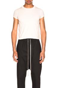 Rick Owens Short Level Tee In Neutrals
