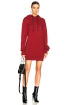 Cotton Citizen For Fwrd Milan Backless Hoodie Dress In Red
