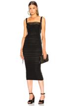 Dolce & Gabbana Ruched Midi Dress In Black