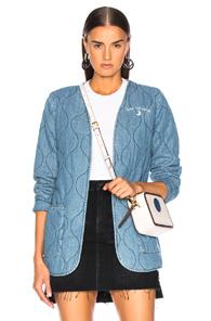Mother Puffy Robe In Blue