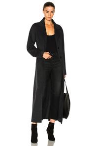 Frame Denim Double Faced Coat In Gray