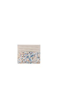 Maison Margiela Pollock Effect Cardholder In White,abstract