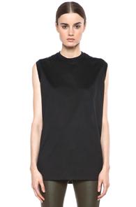 Acne Studios Zone Cotton Generic Tank In Black