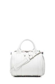 Alexander Wang Rockie Iridescent Handbag In Metallics,white