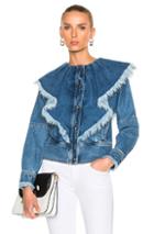 Philosophy Di Lorenzo Serafini Frayed Button Down Top In Blue