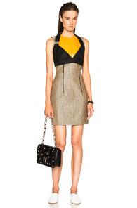 Acne Studios Rachna Dress In Animal Print,brown,orange