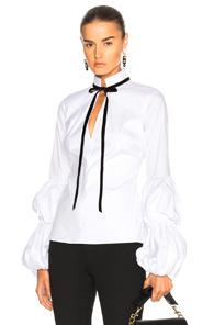 Caroline Constas Yasmin Blouse In White