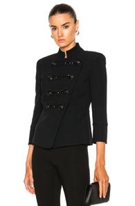 Pierre Balmain Military Jacket In Black