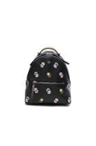 Fendi Mini Zaino Backpack In Black,floral