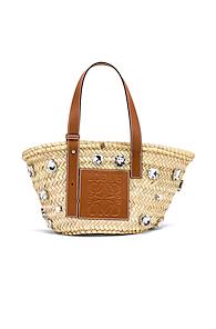 Loewe Small Stones Basket In Brown,neutral