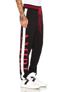 Amiri Stripe Sweatpant In Black