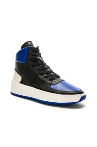 Fear Of God Leather Basketball Sneakers In Blue