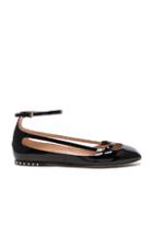 Valentino Stardust Babe Patent Leather Ballerina Flats In Black