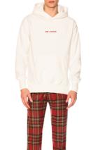 Aime Leon Dore Branded Polar Fleece Kanga Hoodie In White