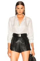 Rta Blythe Top In White,stripes
