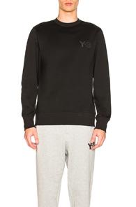 Y-3 Yohji Yamamoto Classic Crew Logo In Black