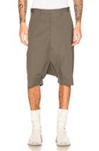 Rick Owens Tailored Podshorts In Gray