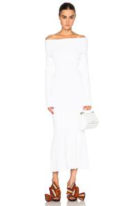 Prabal Gurung Viscose Knit Dress In White