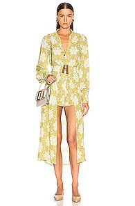 Alexis Derby Romper In Green,paisley