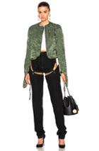 J.w. Anderson Cropped Corded Jacket In Green