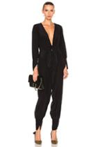 Adriana Degreas Solid Jumpsuit In Black