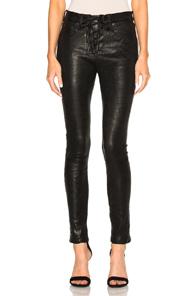 Rag & Bone/jean Lace Up Leather Pants In Black
