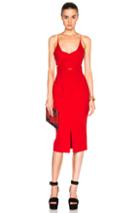 Nicholas Angle Wrap Dress In Red