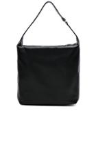 Lanvin Calf Leather Medium Hobo Bag In Black
