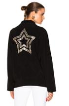 Norma Kamali Stud Star Bomber Jacket In Black
