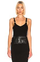 The Range Framed Rib Strap Tank In Black