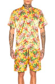Sss World Corp Hawaiian Shirt In Yellow