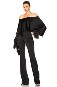 Jonathan Simkhai Sateen Jumpsuit In Black