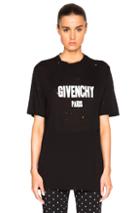 Givenchy Short Sleeve Tee In Black