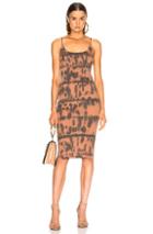 Raquel Allegra Layering Tank Dress In Brown,ombre & Tie Dye
