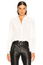 L'agence Cinzia Side Seam Button Tunic In White