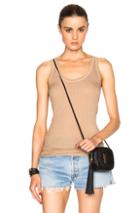 Enza Costa Rib Fitted Bold Top In Neutrals