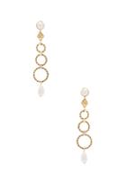 Alessandra Rich Pearl Ring Earrings In Metallics