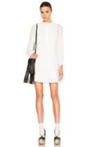Saint Laurent Prairie Eyelet Dress In White