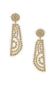 Chloe Statement Earrings In Metallic