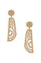 Chloe Statement Earrings In Metallic