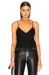 Amiri Lace Tank Top In Black