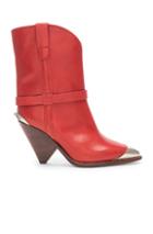 Isabel Marant Lamsy Boot In Red
