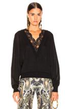 Chloe Lace Sweater In Black