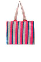 Sophie Anderson Alula Tote In Neon,stripes,pink