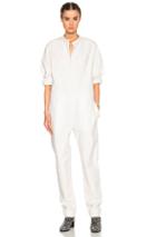 Isabel Marant Nuk Chic Popeline Jumpsuit In White