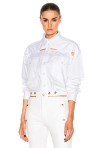 Y Project Oversized Button Down Shirt In White