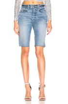 Grlfrnd Beverly Long Bike Short In Denim Medium