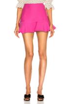 Valentino Flared Hem Mini Skirt In Pink
