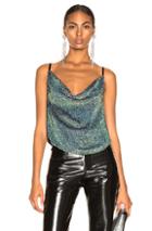 Retrofete Jenna Top In Black,blue,green